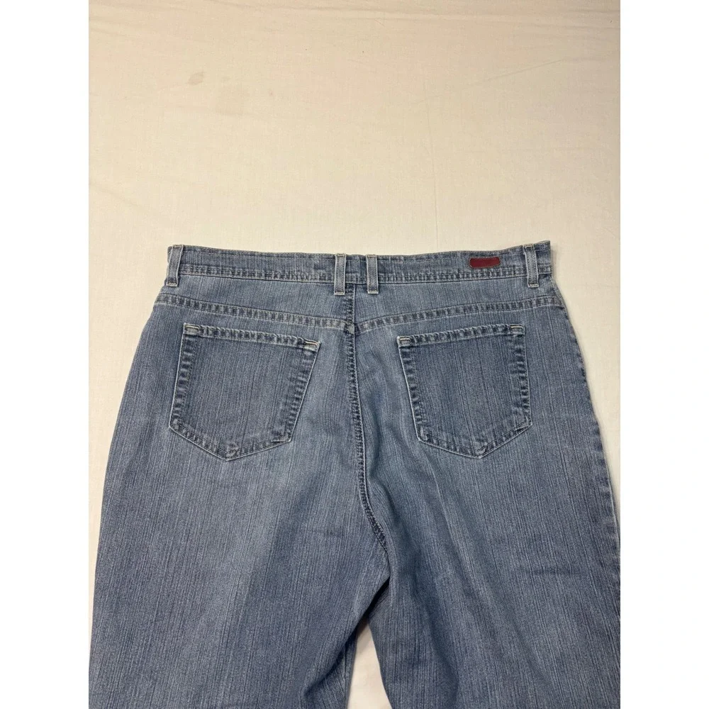 Gloria Vanderbilt Amanda Jeans Womens 16 Average Blue Straight Leg Medium Wash